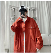 Threebooy Men's Korean Style Clothes Outerwear Original Clothing  Coats Models Japanese Vintage Clothing Spring Jackets Popular